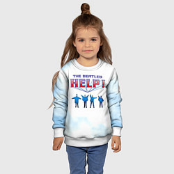 Свитшот детский The Beatles Help!, цвет: 3D-белый — фото 2