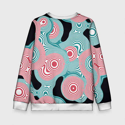 Детский свитшот Кицунэ-маска / 3D-Белый – фото 2