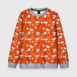 Свитшот детский Red foxes, цвет: 3D-меланж