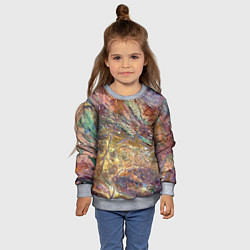 Свитшот детский Горная порода возраст которых превышает 3,6 миллиа, цвет: 3D-меланж — фото 2