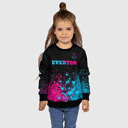 Свитшот детский Everton - neon gradient, цвет: 3D-черный — фото 2