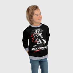 Свитшот детский Metal Gear Rising - game hero, цвет: 3D-меланж — фото 2