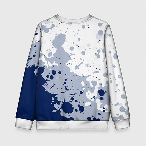 Детский свитшот Tottenham hotspur Брызги красок / 3D-Белый – фото 2