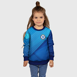 Свитшот детский Chelsea Абстракция, цвет: 3D-синий — фото 2