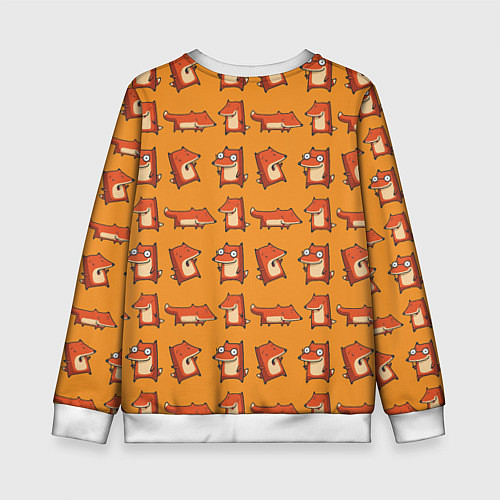 Детский свитшот Лисички - такие лисички / 3D-Белый – фото 2