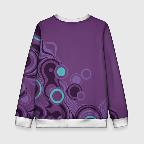 Детский свитшот Японский стиль- узорная маска / 3D-Белый – фото 2