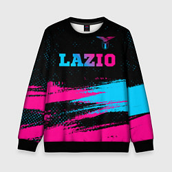 Детский свитшот Lazio - neon gradient: символ сверху