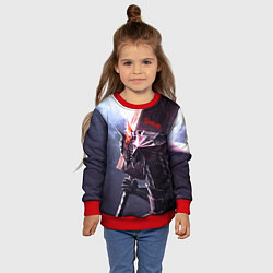 Свитшот детский Берсерк С Мечечём На Плече, цвет: 3D-красный — фото 2