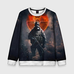 Свитшот детский STALKER Боец Долга, цвет: 3D-белый