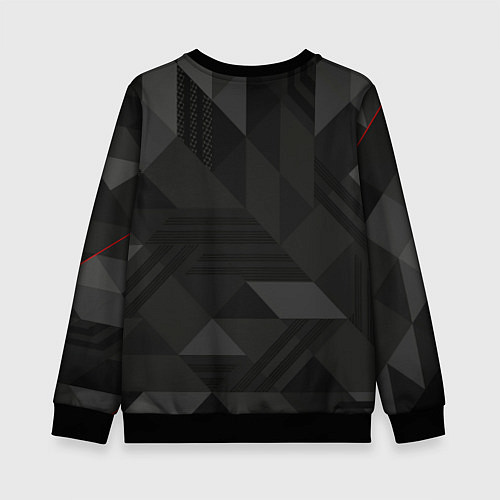 Детский свитшот Dodge - абстракция / 3D-Черный – фото 2