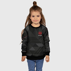 Свитшот детский Dodge - абстракция, цвет: 3D-черный — фото 2