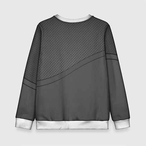 Детский свитшот Renault - серая абстракция / 3D-Белый – фото 2