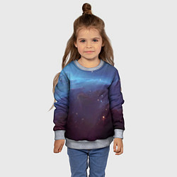 Свитшот детский Космический дым, цвет: 3D-меланж — фото 2