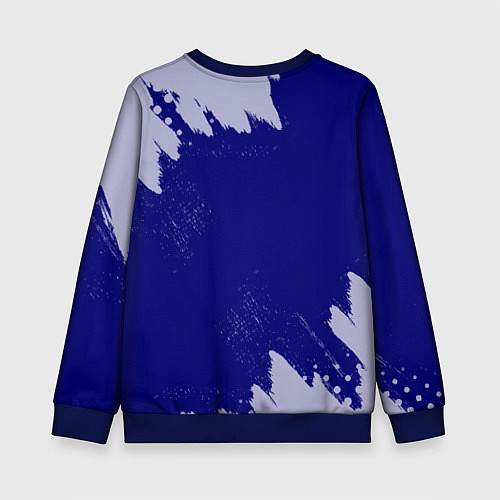 Детский свитшот Алина панда с сердечком / 3D-Синий – фото 2