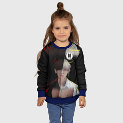 Свитшот детский BTS Kim Taehyung, цвет: 3D-синий — фото 2