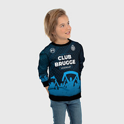 Свитшот детский Club Brugge legendary форма фанатов, цвет: 3D-черный — фото 2