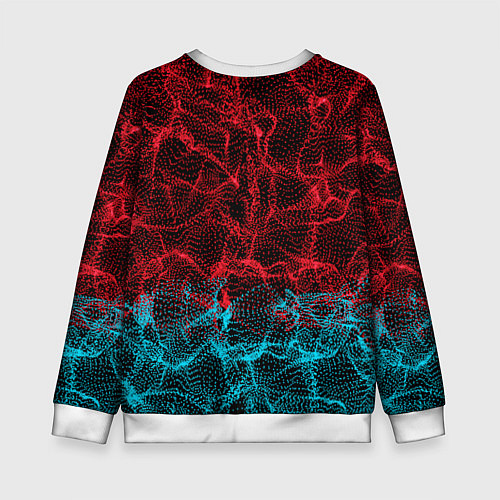 Детский свитшот Двухцветная абстракция / 3D-Белый – фото 2