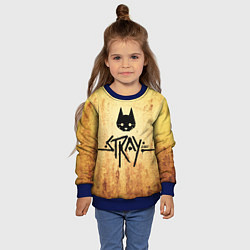 Свитшот детский Игра бродячий кот stray game cat, цвет: 3D-синий — фото 2