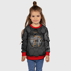 Свитшот детский Спорт - атлет с гирей, цвет: 3D-красный — фото 2