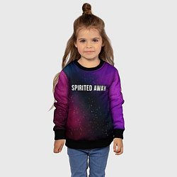 Свитшот детский Spirited Away gradient space, цвет: 3D-черный — фото 2