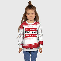 Свитшот детский Saints Row: Best Player Ultimate, цвет: 3D-белый — фото 2