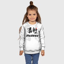 Свитшот детский Джиу-джитсу Jiu-jitsu, цвет: 3D-белый — фото 2
