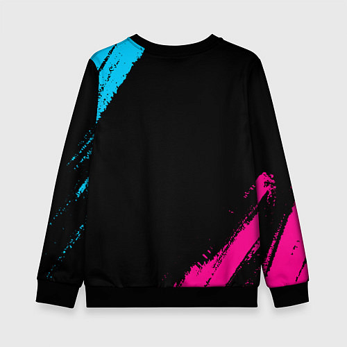 Детский свитшот PSV - neon gradient / 3D-Черный – фото 2
