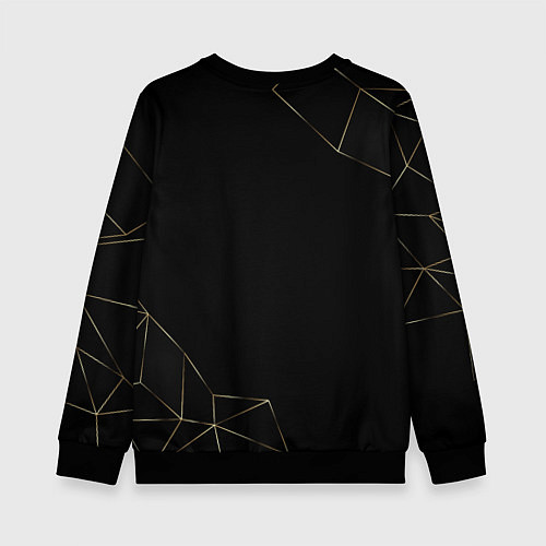 Детский свитшот Лого Monaco и надпись legendary football club на т / 3D-Черный – фото 2