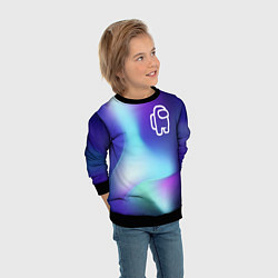 Свитшот детский Among Us northern cold, цвет: 3D-черный — фото 2