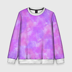 Детский свитшот Акварельная текстура в розовых тонах
