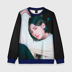 Свитшот детский Hyunjin Mixtape Oh, цвет: 3D-синий