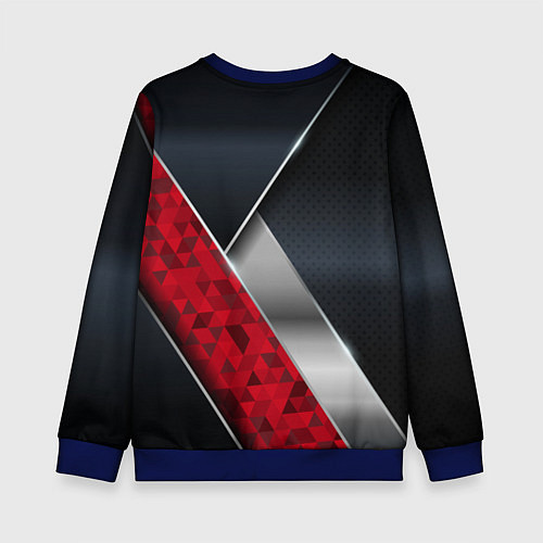 Детский свитшот Red & black Russia / 3D-Синий – фото 2
