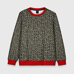 Свитшот детский Русская кольчуга, цвет: 3D-красный