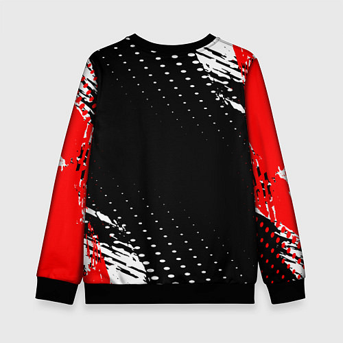 Детский свитшот Doom - краска / 3D-Черный – фото 2