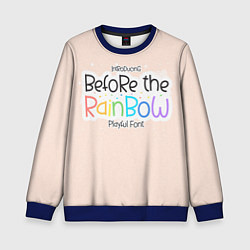 Свитшот детский Before the Rainbow, цвет: 3D-синий