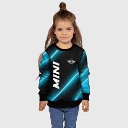 Свитшот детский Mini неоновые лампы, цвет: 3D-черный — фото 2
