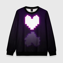 Детский свитшот Undertale heart neon