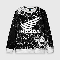 Свитшот детский Honda logo арт, цвет: 3D-белый