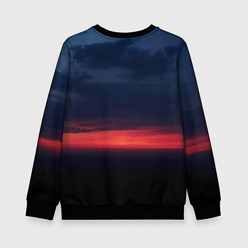 Детский свитшот Кавказская заря / 3D-Черный – фото 2
