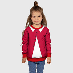 Свитшот детский Новогодний костюм Буратино Красная курточка, цвет: 3D-красный — фото 2
