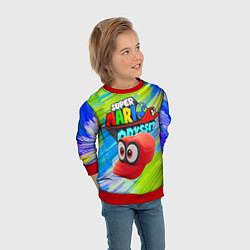 Свитшот детский Super Mario Odyssey - Nintendo - Бейсболка, цвет: 3D-красный — фото 2