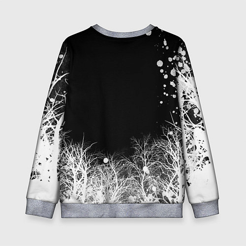 Детский свитшот Метал хэллрайсингер арт / 3D-Меланж – фото 2