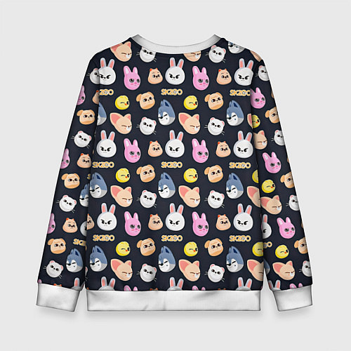Детский свитшот Skzoo pattern / 3D-Белый – фото 2