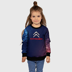 Свитшот детский Citroёn абстракция неон, цвет: 3D-черный — фото 2