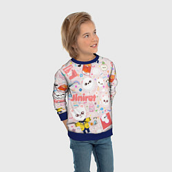 Свитшот детский Skzoo Jinniret pattern cartoon avatar, цвет: 3D-синий — фото 2
