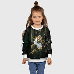 Свитшот детский Васнецов Иван царевич на Сером Волке, цвет: 3D-белый — фото 2