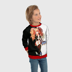 Свитшот детский Джунко Эношима - Danganronpa, цвет: 3D-красный — фото 2