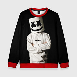 Детский свитшот Marshmello на чёрном фоне