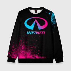 Свитшот детский Infiniti - neon gradient, цвет: 3D-черный