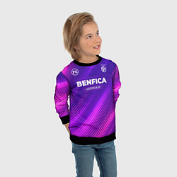 Свитшот детский Benfica legendary sport grunge, цвет: 3D-черный — фото 2